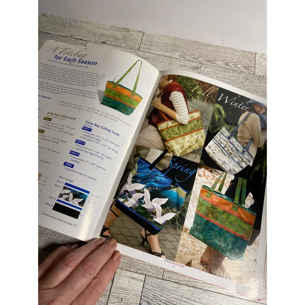 Janome Digest Fall 2006 No. 32 Sewing Serging Embroidery Magazine Patterns‎